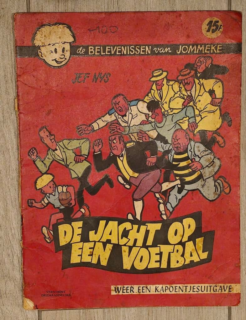 Jommeke De jacht op een voetbal Kapoentjesuitgave, Eén comic, Ophalen, Gelezen