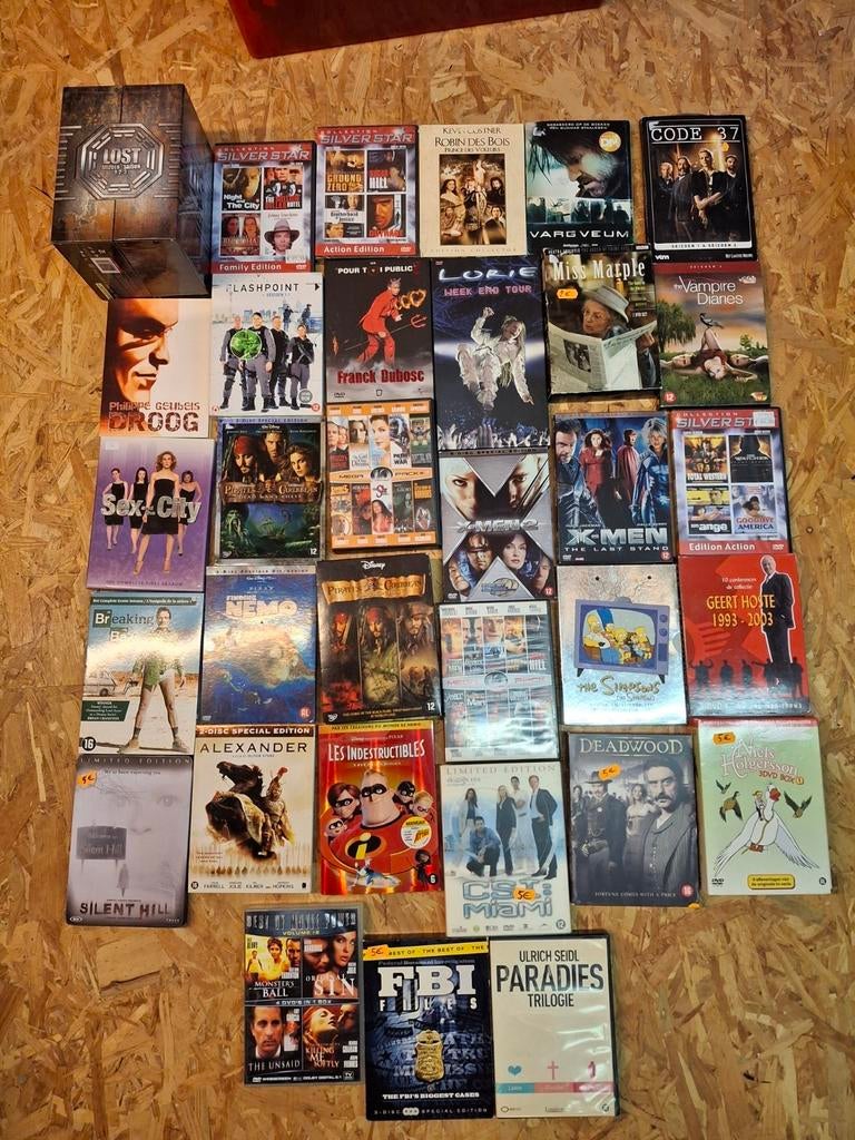 191 dvd's en dvd box, Cd's en Dvd's, Ophalen of Verzenden, Gebruikt