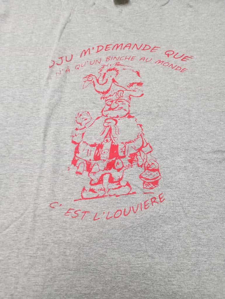XL T-shirt carnaval La Louvière, Enlèvement ou Envoi, Gris