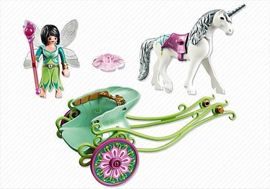 5446 Eenhoornkoets met vlinderfee, Kinderen en Baby's, Speelgoed | Playmobil, Zo goed als nieuw, Complete set, Ophalen of Verzenden
