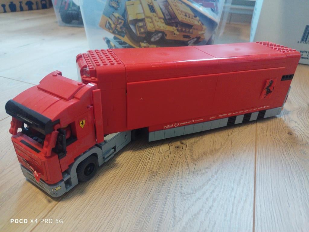 Lego Ferrari vrachtwagen, Ophalen, Gebruikt, Complete set, Lego