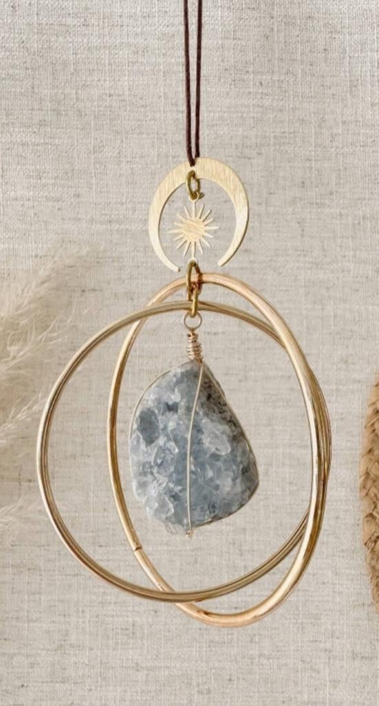 Twee hangertjes met edelstenen, Ophalen of Verzenden