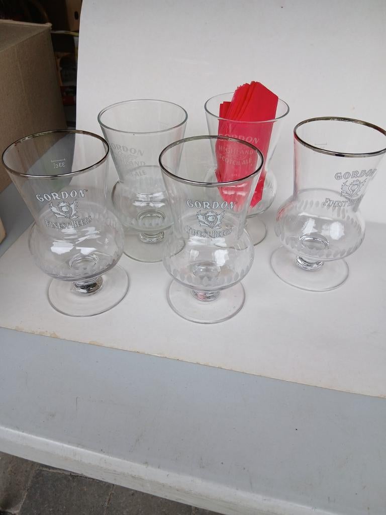 5 Gordon scotch glazen, Ophalen of Verzenden, Zo goed als nieuw