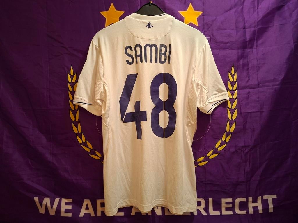 Matchworn Sambi lokonga anderlecht, Ophalen of Verzenden, Shirt