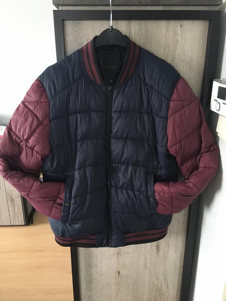 Gewatteerde jas van Only &Sons, Enlèvement ou Envoi, Only & sons, Comme neuf, Bleu