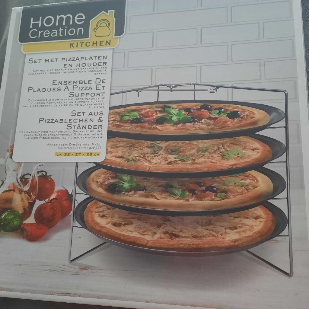 SET PIZZAPLATEN EN HOUDER - HOME CREATION, Enlèvement ou Envoi, Neuf, Autres types