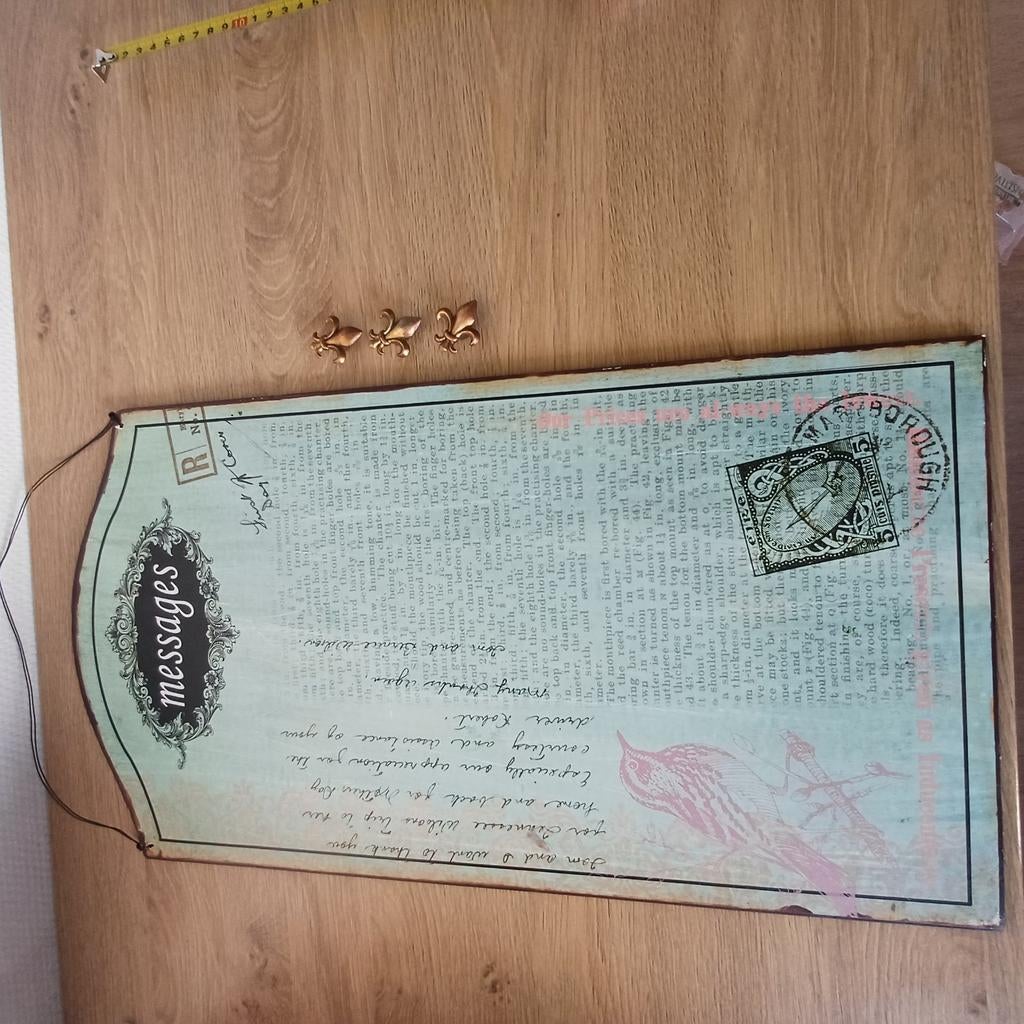 Reclame magnetenbord in metaal met magneten., Huis en Inrichting, Woonaccessoires | Memoborden, Ophalen of Verzenden, Zo goed als nieuw