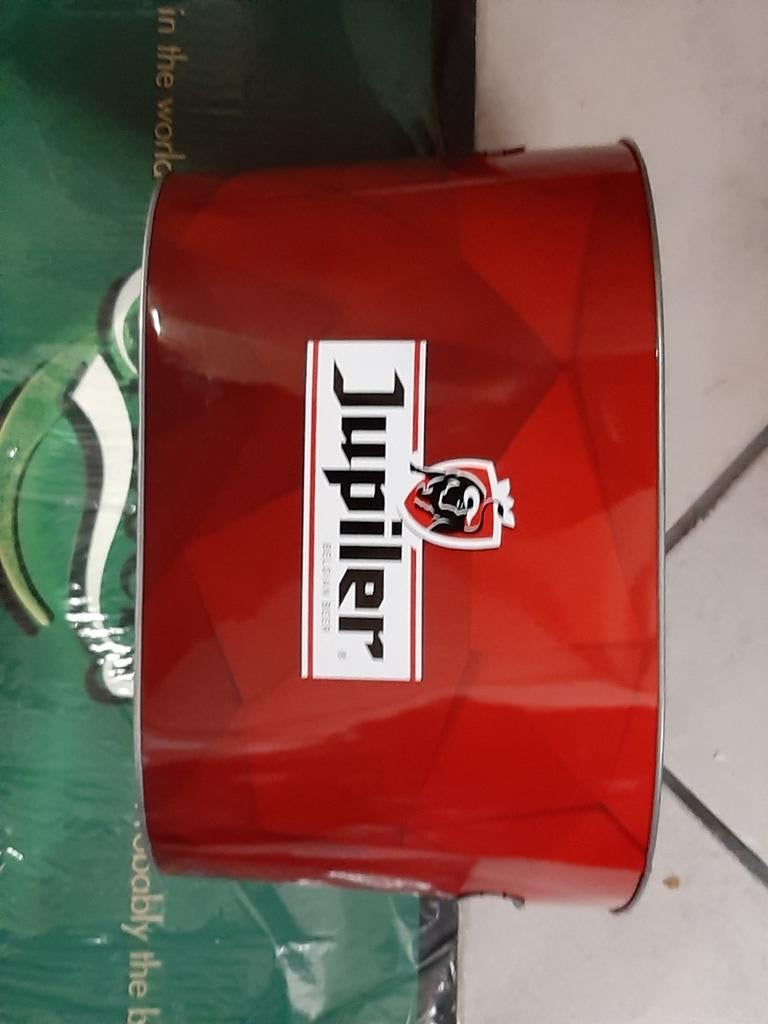 Jupiler metalen ijsemmer, Verzamelen, Ophalen of Verzenden, Zo goed als nieuw, Jupiler