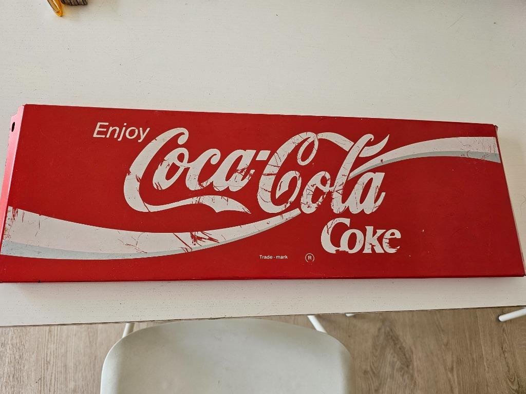 Coca cola metalen plaat, Verzamelen, Ophalen of Verzenden