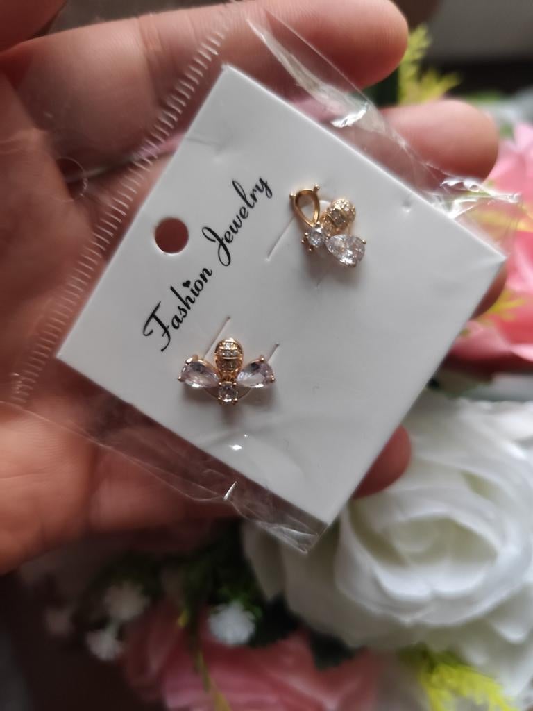 Boucles d'oreilles abeille neuve, Enlèvement ou Envoi, Neuf