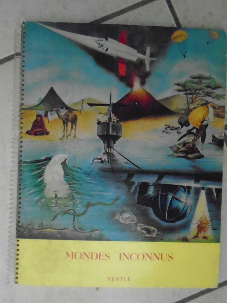 FARDE-ALBUM+CHROMOS"MONDE INCONNU"NESTLE"BELGIQUE, Enlèvement ou Envoi