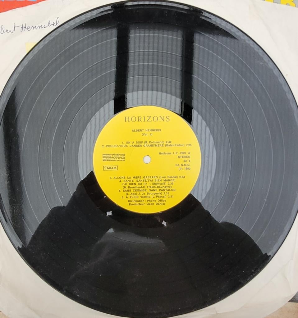 4 Albert Hennebel 33T vinyl, Cd's en Dvd's, Gebruikt, Overige typen, Ophalen of Verzenden, 12 inch