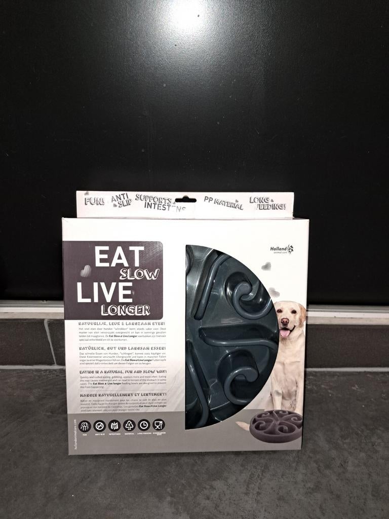 Eetbak voor honden om trager te eten. Nieuw in doos, Ophalen of Verzenden