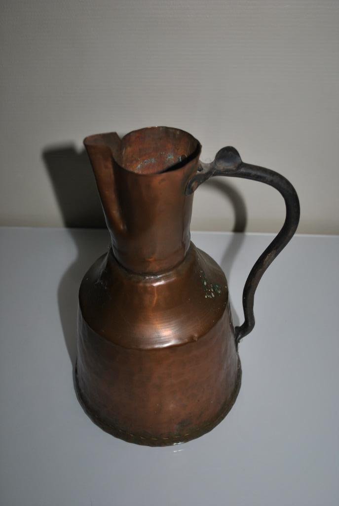 Cruche en cuivre Hauteur 25 cm, Envoi, Cuivre
