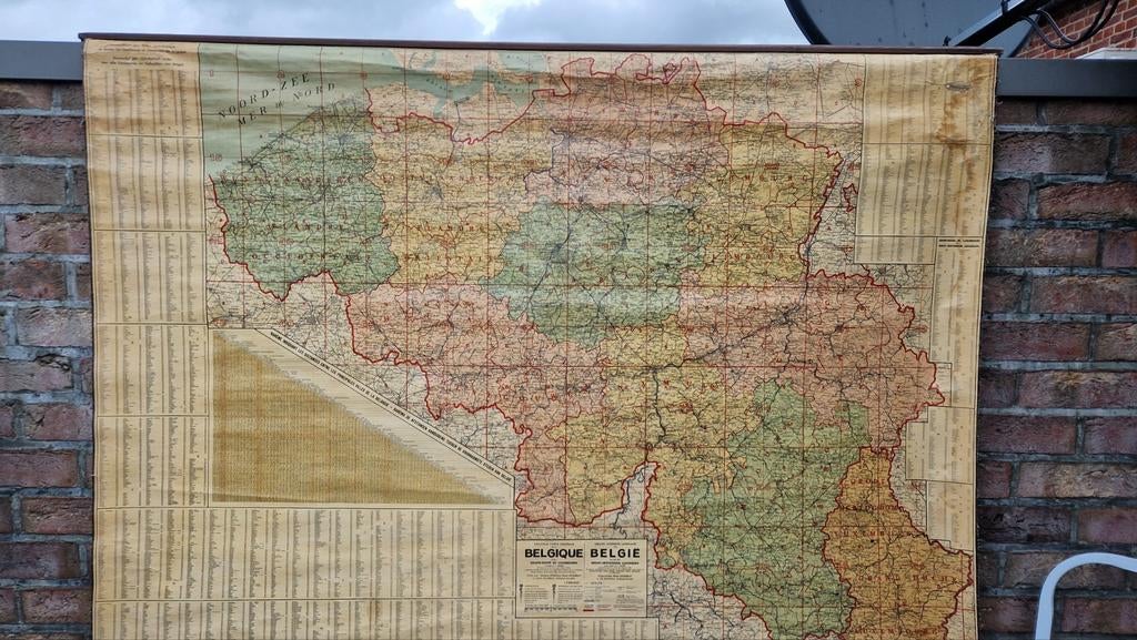 Oude geografische kaart van België, Ophalen