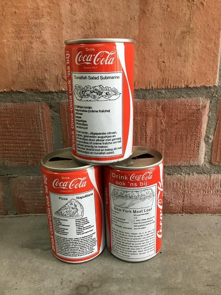 Coca-Cola blikjes Nederlandse reeks 3st drink cola ook eens, Envoi, Utilisé, Emballage