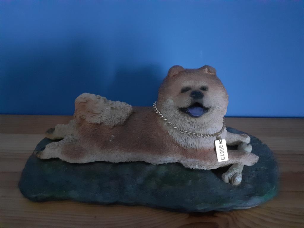 Figurine Chow chow, Enlèvement, Comme neuf, Chien ou Chat, Statue ou Figurine