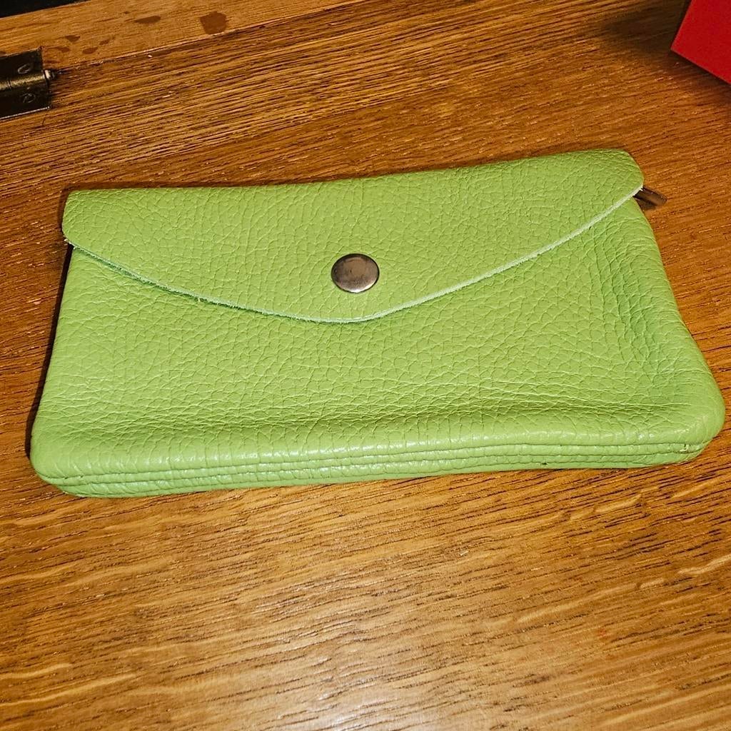 Leder. Portefeuille. Groen, Overige merken, Nieuw, Ophalen of Verzenden, Leder