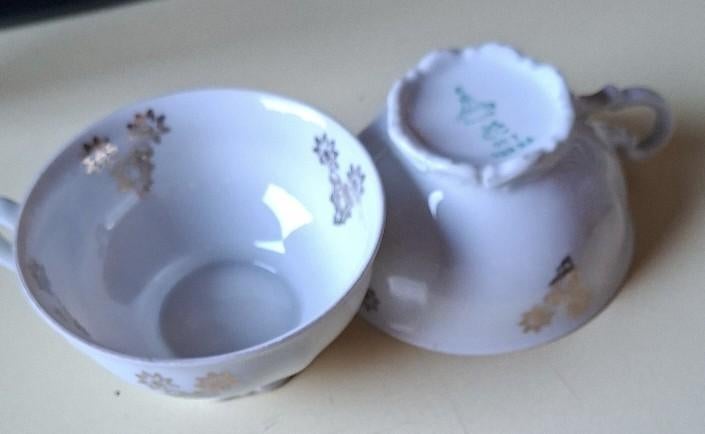 Mitterteich Bavaria porselein, decor 076, gouden rand, Ophalen of Verzenden