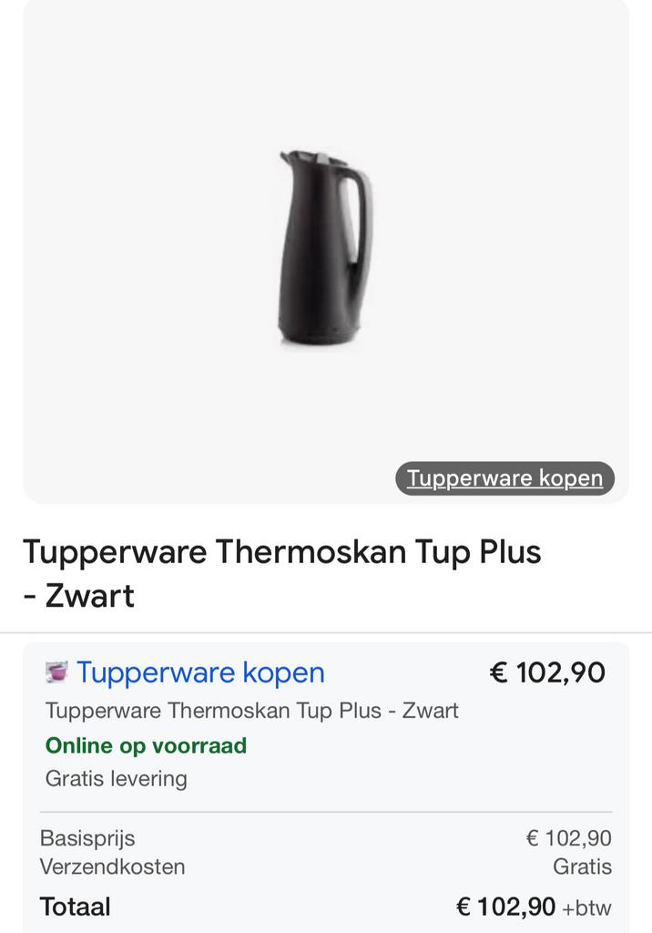 Thermos tupperware, Enlèvement, Neuf
