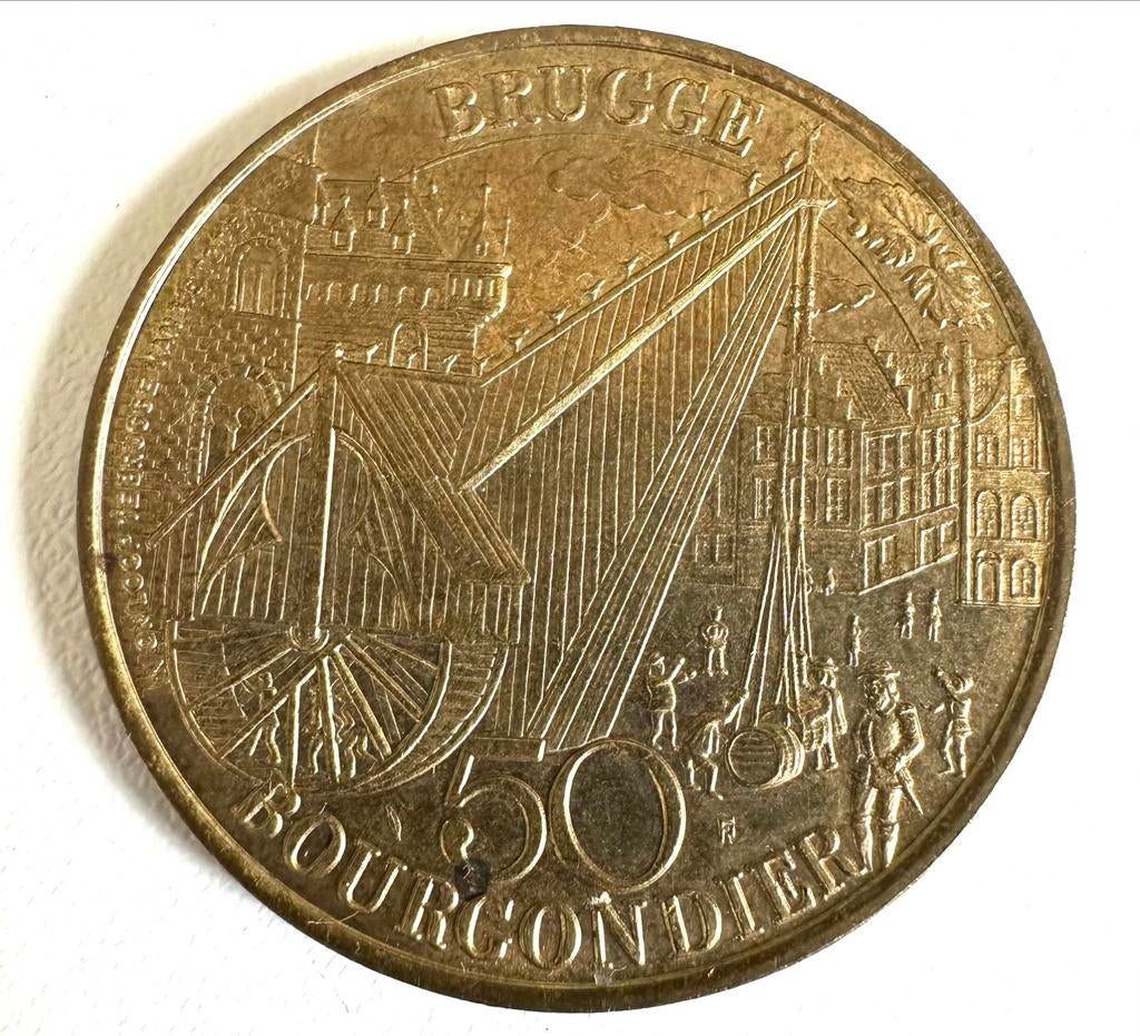50 Bourgondier Brugge 1982, Postzegels en Munten