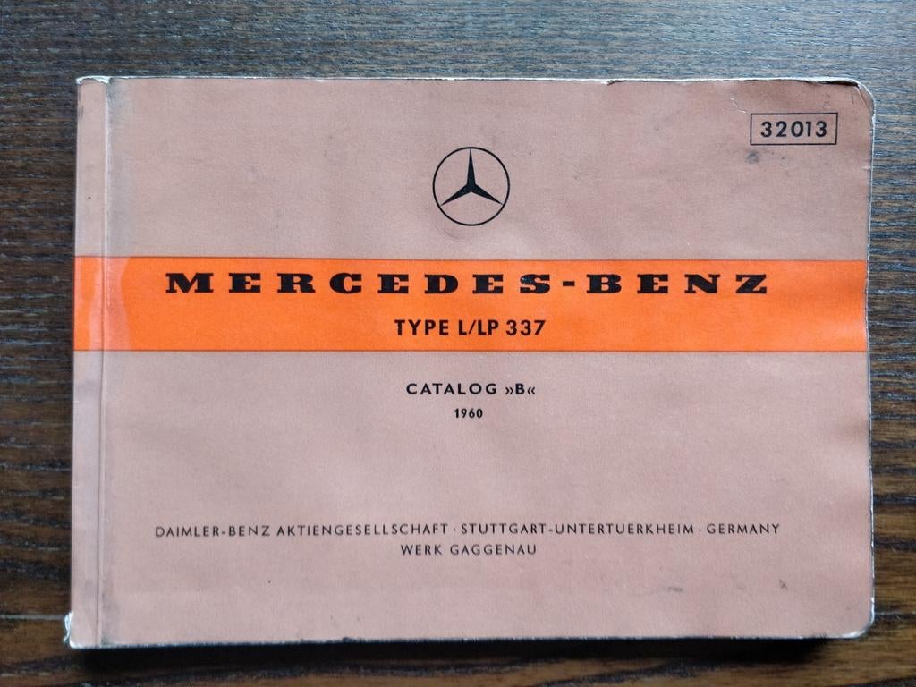 Onderdelencatalogus Mercedes L/ LP 337, Ophalen of Verzenden