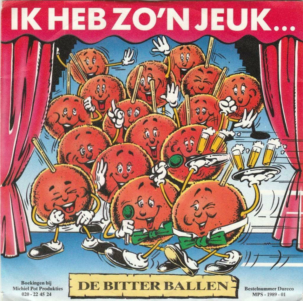 45T: De Bitterballen: Ik heb zo'n jeuk, Cd's en Dvd's, Ophalen of Verzenden, Overige formaten