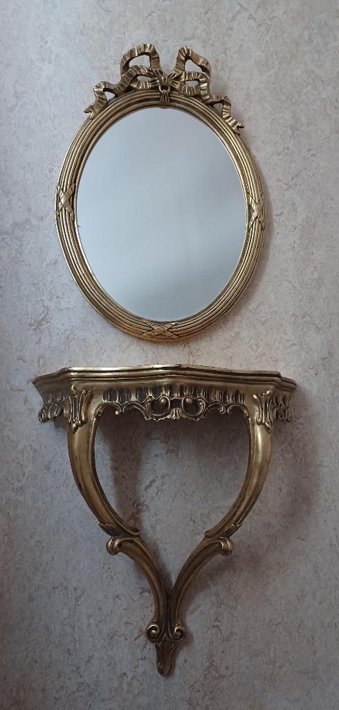 Miroir, Moins de 100 cm, Comme neuf, Enlèvement, Ovale