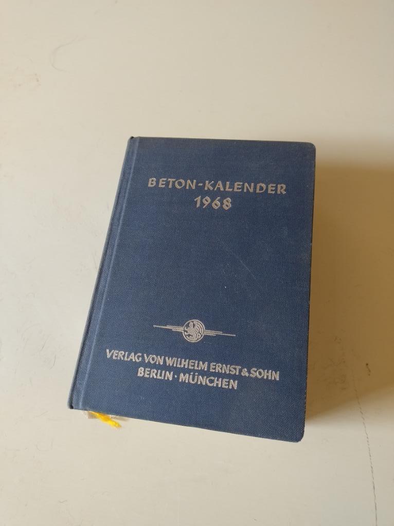 Beton-Kalender 1968 Teil 1, Livres, Technique, Enlèvement ou Envoi, Utilisé, Georg Ehlers, Architecture