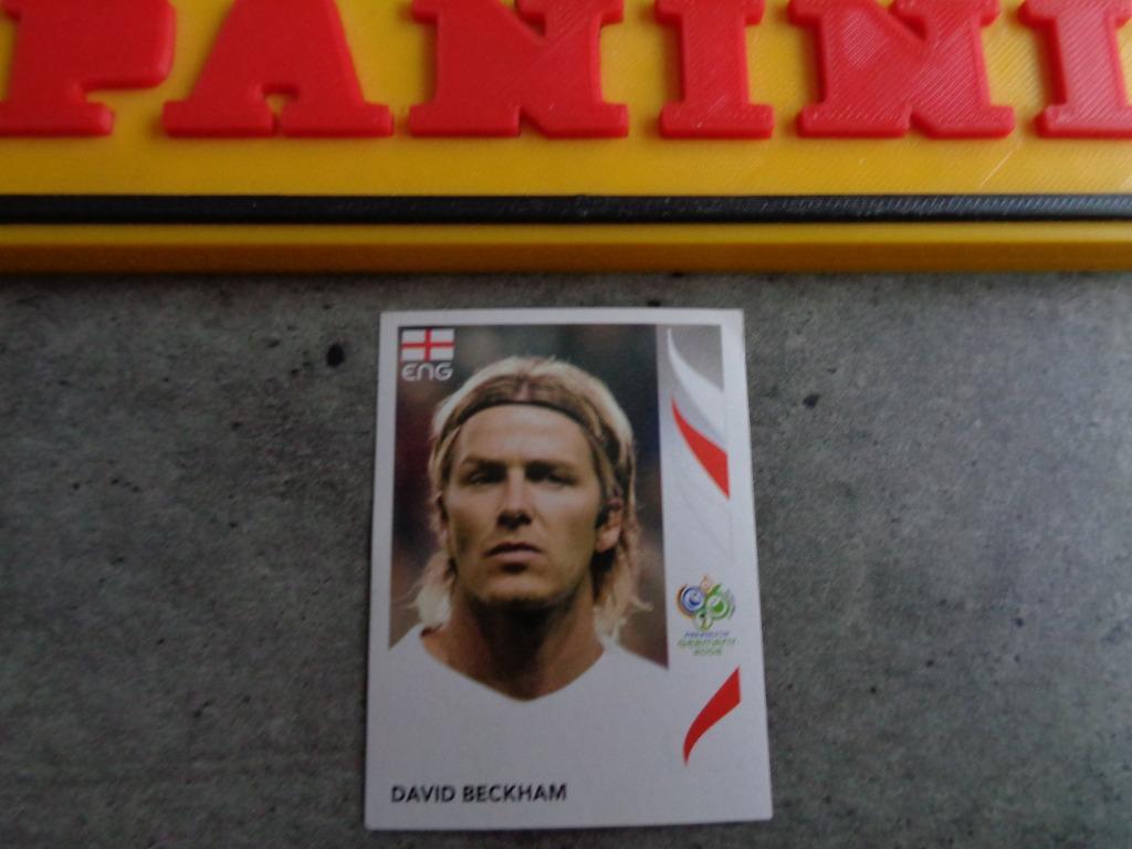 PANINI VOETBAL STICKER WORLD CUP 2006 1X BECKHAM, Verzenden, Zo goed als nieuw, Sticker