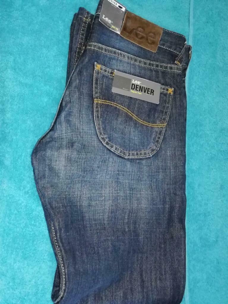 Donkerblauwe jeansbroek Lee maat W 28 L 30 Nieuw met label!, Maat 38/40 (M), Blauw, Nieuw, Ophalen of Verzenden