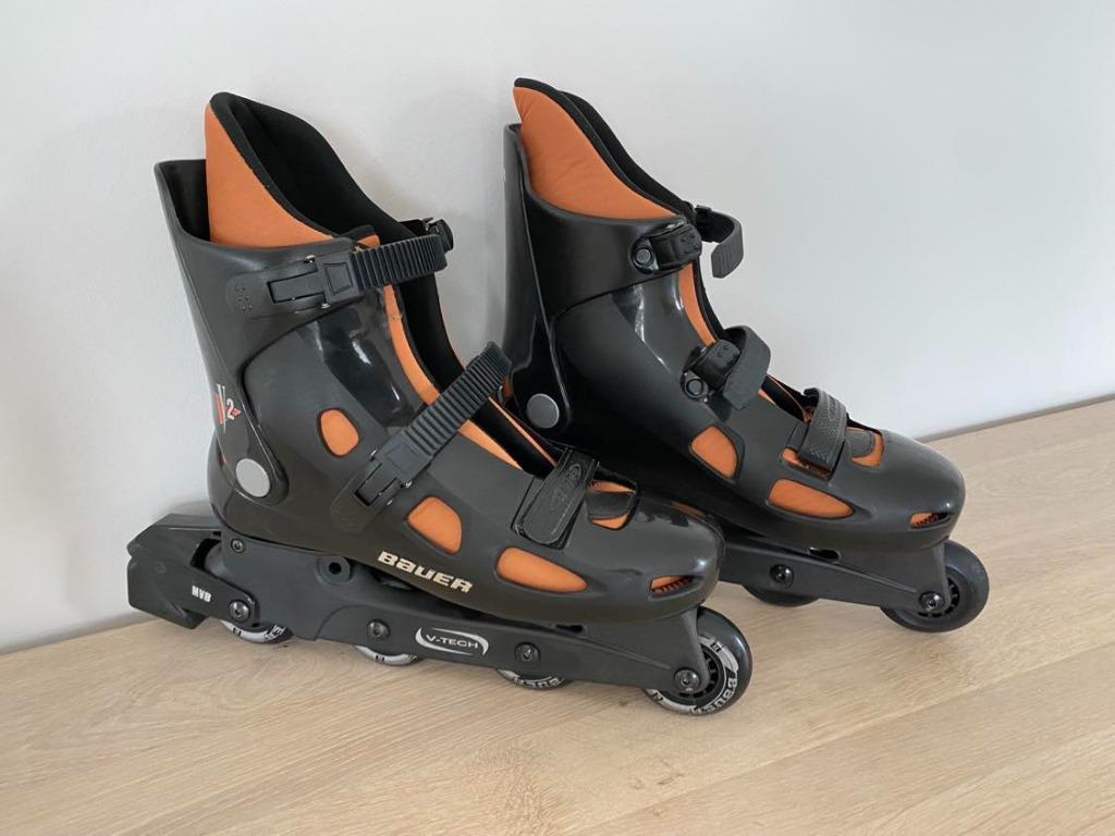 Bauer inline skates V2 / schaatsen / skeelers, Sport en Fitness, Skeelers, Zo goed als nieuw, Inline skates 4 wielen, Bauer, Dames