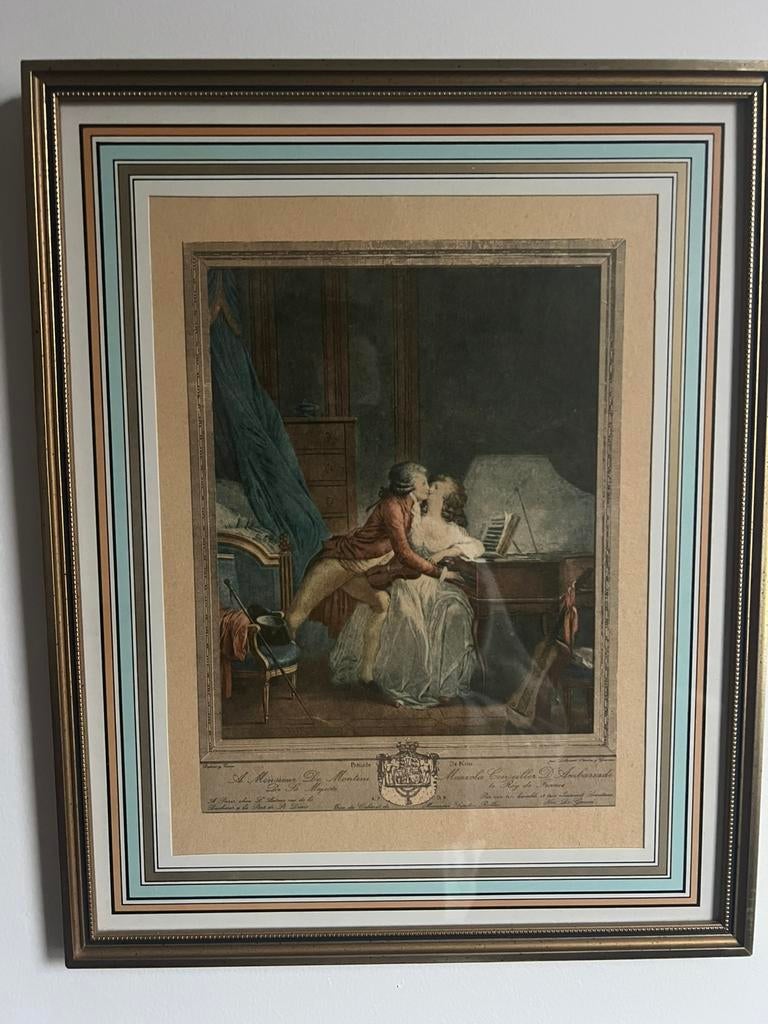 Ets gravure kleur, Antiek en Kunst, Ophalen