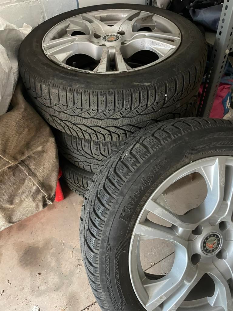 Pneus hiver et jantes alu, Autos : Pièces & Accessoires, Pneus & Jantes, Enlèvement, Pneus hiver, Pneu(s)