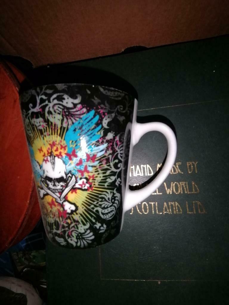 Tas mok doodskop, Verzamelen, Verzenden, Gebruikt