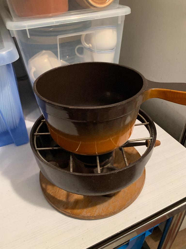 Caquelon à fondue, Enlèvement, Utilisé, Brûleur, Poêle à fondue