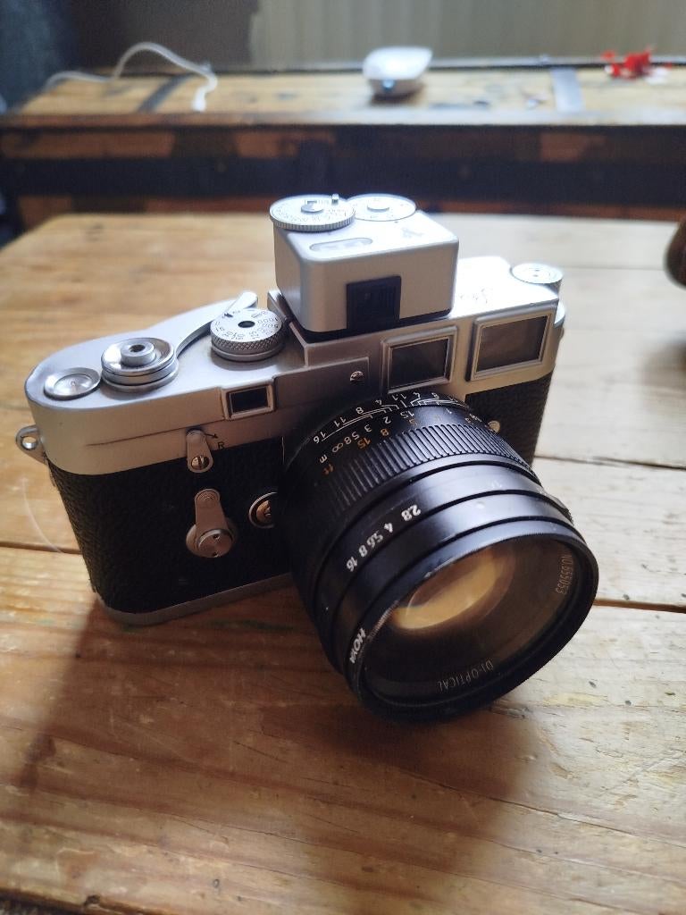 Leica M3 + objectif 7Artisans 50mm 1.1 + VC meter, Audio, Tv en Foto, Ophalen, Gebruikt, Spiegelreflex, Leica