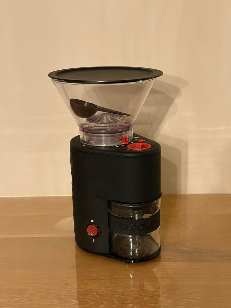 Bodum Elektrische Koffiemolen, Elektronische apparatuur, Ophalen of Verzenden, Zo goed als nieuw, Koffiemolen