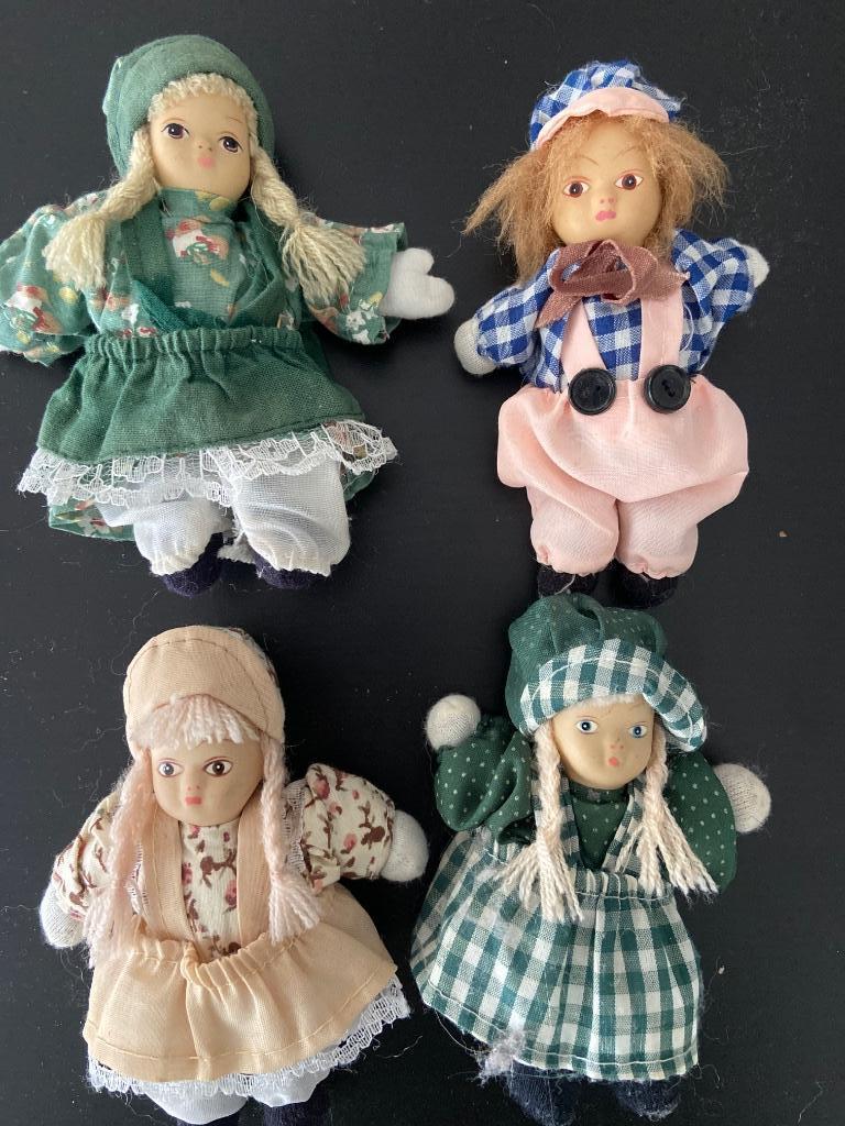 4 vintage popjes, Verzamelen, Ophalen of Verzenden