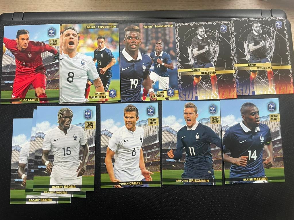 12x cartes de football Panini euro France 2016, Enlèvement ou Envoi, Comme neuf