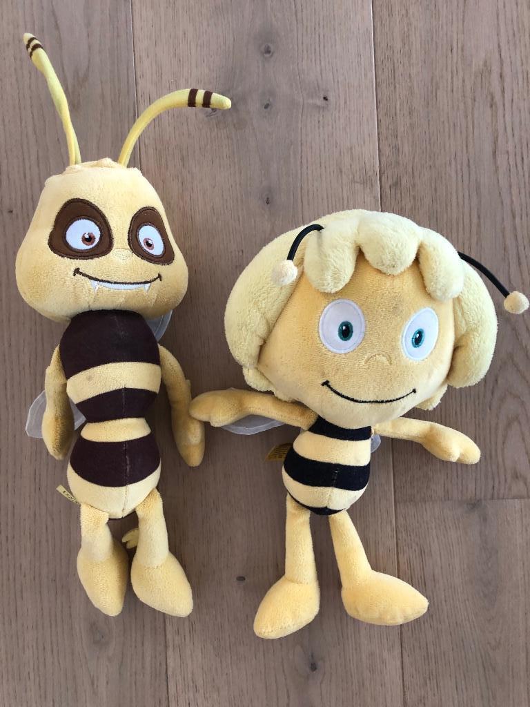 Maya de bij en Sting knuffels, Kinderen en Baby's, Speelgoed | Knuffels en Pluche, Ophalen, Gebruikt, Overige typen
