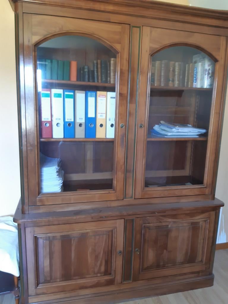 Bibliothèque en merisier, Maison & Meubles, Enlèvement, Utilisé
