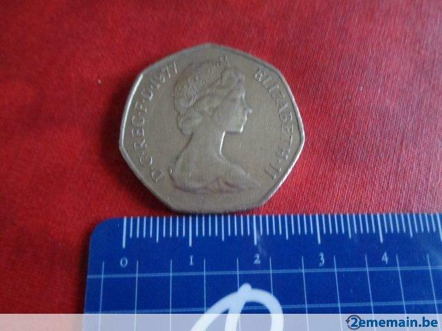 Pièce de monnaie. "Grande Bretagne".Elizabeth II 50 pence.N2, Enlèvement ou Envoi