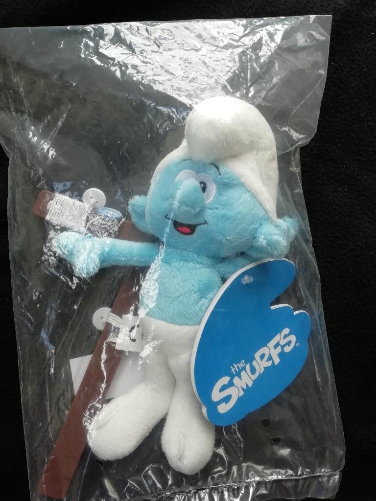 Poupée marionnette en peluche Schtroumpf NEUVE, Enlèvement