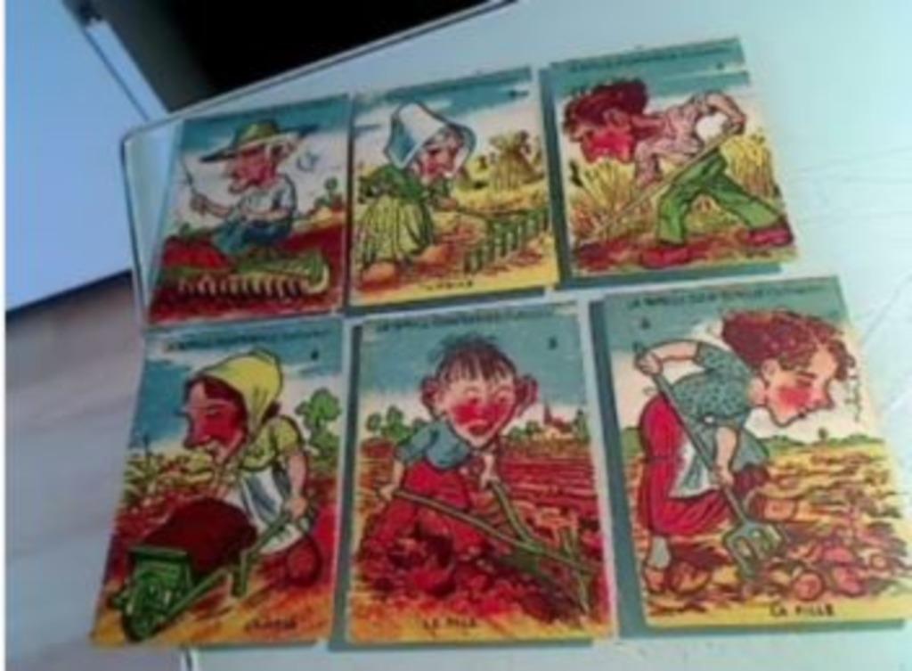 Très anciennes cartes jeu sept familles, Enlèvement ou Envoi, Comme neuf