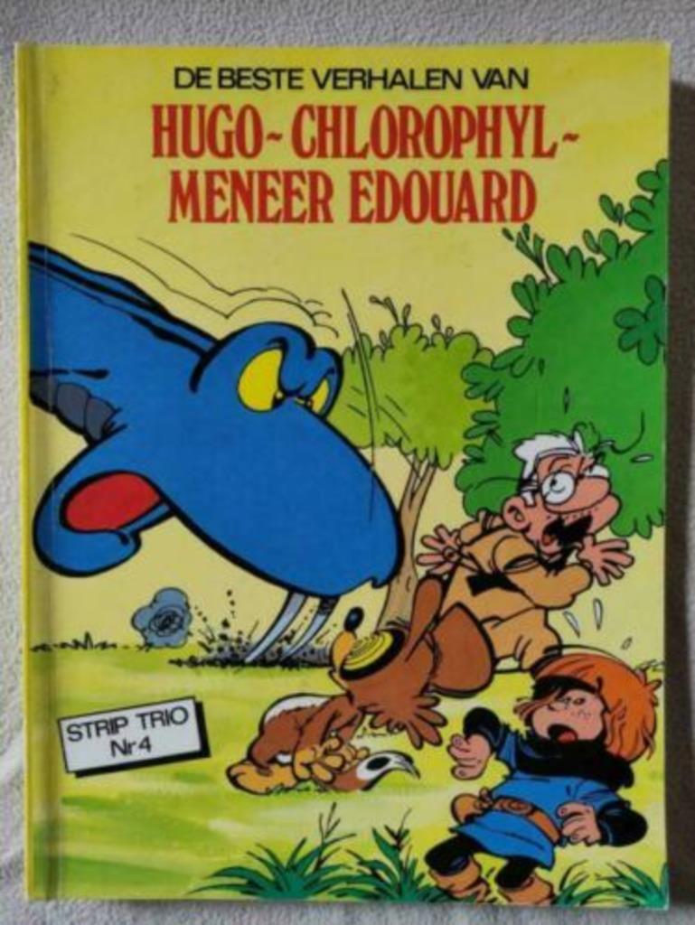 Hugo-Chlorophyl-Meneer Edouard - strip trio nr. 4., Eén stripboek, Ophalen of Verzenden, Gelezen