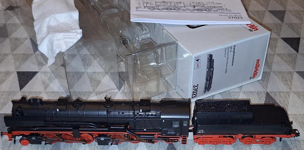 Märklin HO 37023 stoomloc met tender van de DRG, Ophalen of Verzenden, Zo goed als nieuw, Locomotief, Märklin