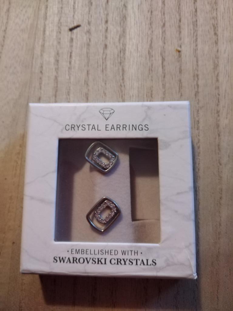 oorbellen met swarovski kristallen (doos nike), Enlèvement ou Envoi, Neuf