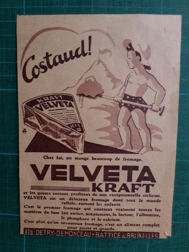 Kraft fromage - publicité papier - 1953, Ophalen of Verzenden, Gebruikt, Overige typen