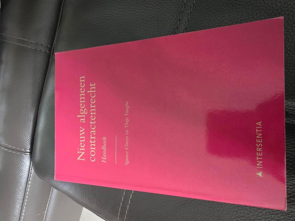 Nieuw algemeen contractenrecht - Ignace Claeys, Ophalen of Verzenden, Zo goed als nieuw